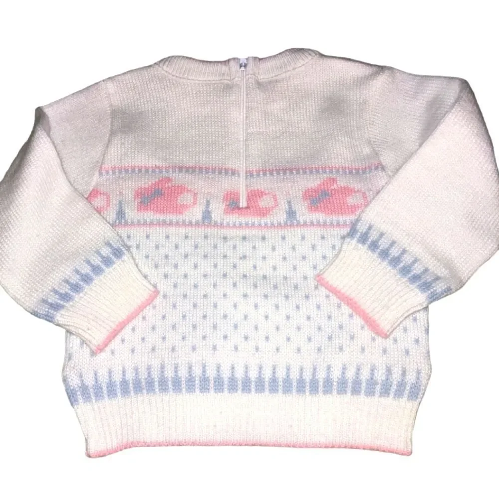 Vintage 3 piece kawaii‎ knit bunny outfit size 12 months